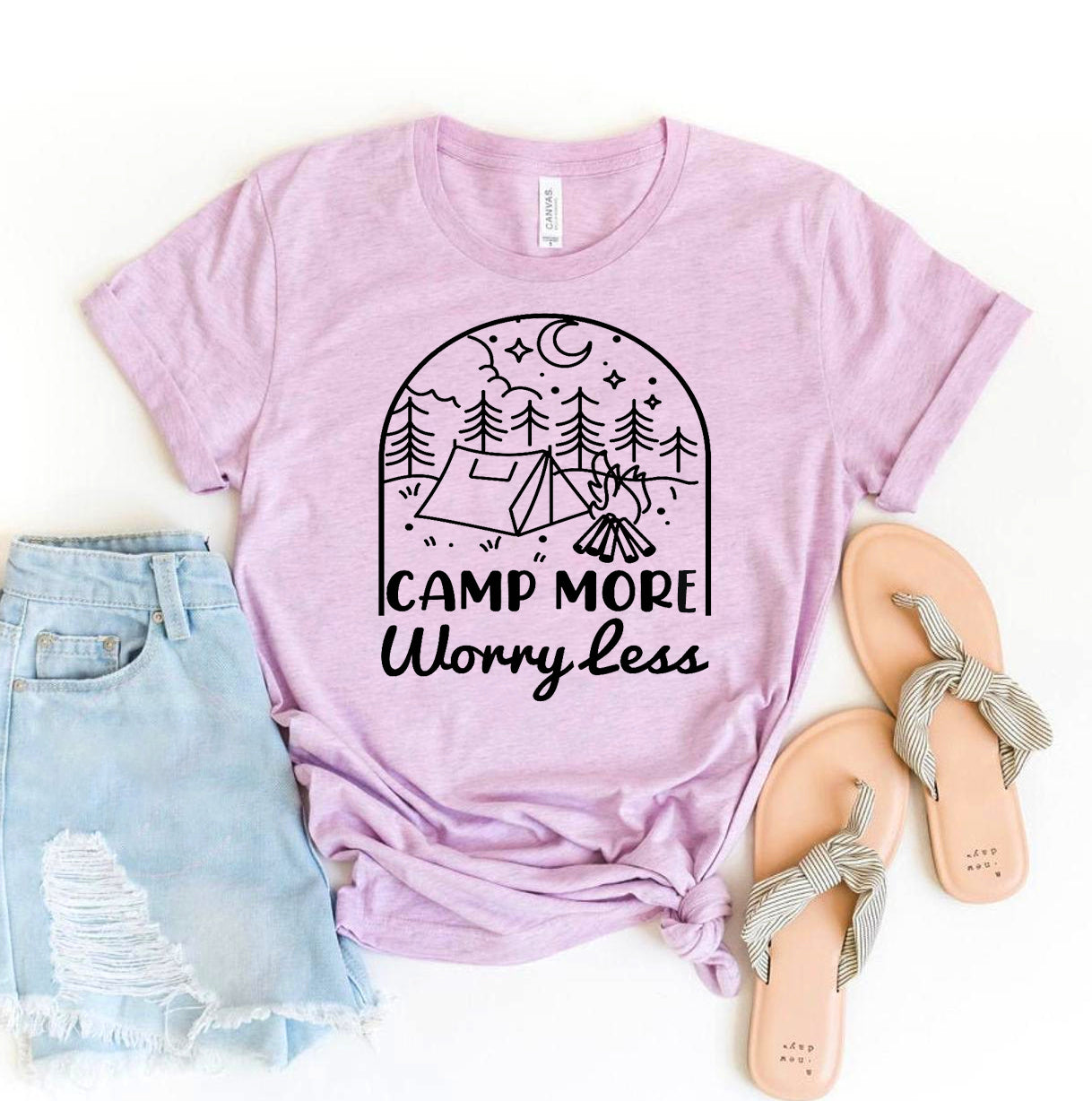 🤎 Camp More Worry Less T-shirt