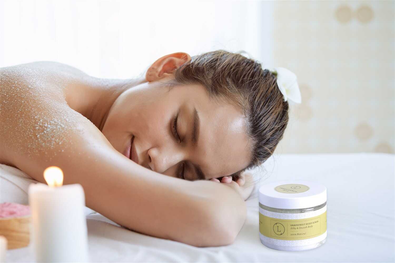 ⭐Grapefruit Body Salt Scrub - Moisturizing and fresh