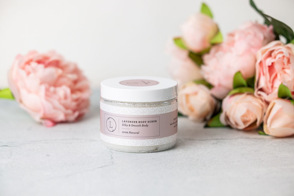 ⭐Natural Body Scrub, Lavender Body Salt Scrub