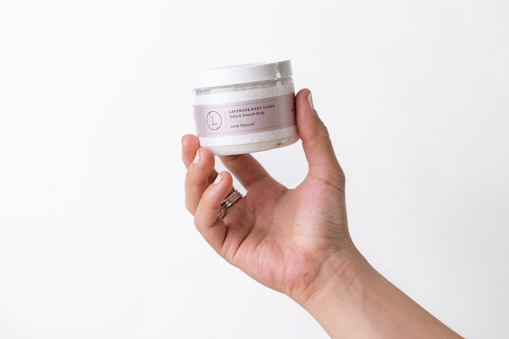 ⭐Natural Body Scrub, Lavender Body Salt Scrub