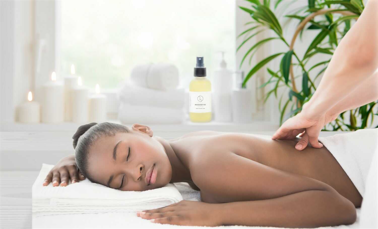 ⭐CBD - Aromatherapy Eucalyptus Massage Oil with CBD, Natural Relaxing Body Massage Oil (THC free)