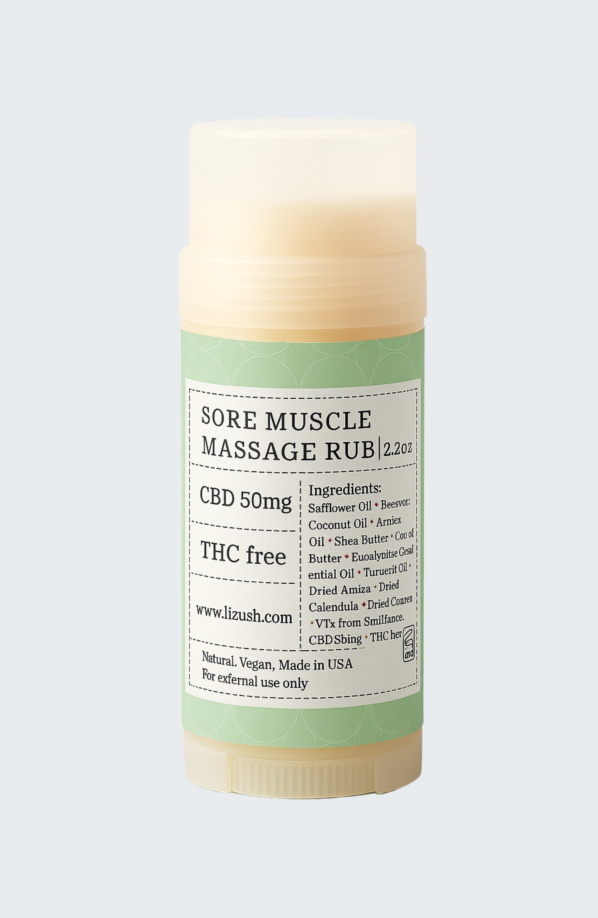 ⭐CBD - Muscle Rescue Balm - Stocking Stuffer for men, dad, athlete, runner Gift for men, Arnica Muscle mend sports idea, yoga, soccer, holiday gift (THC free)