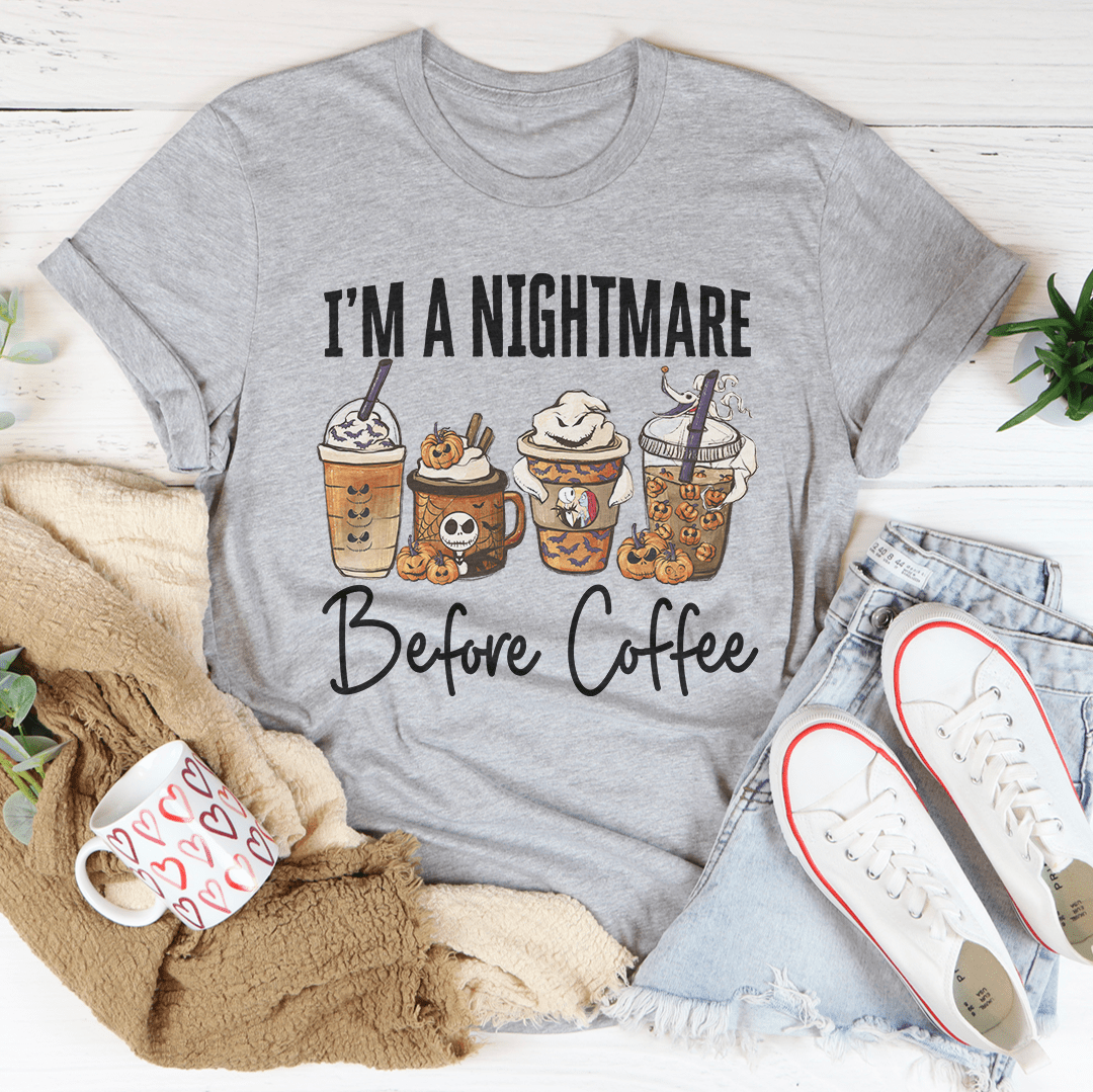 🖤 Nightmare Before Coffee Tee