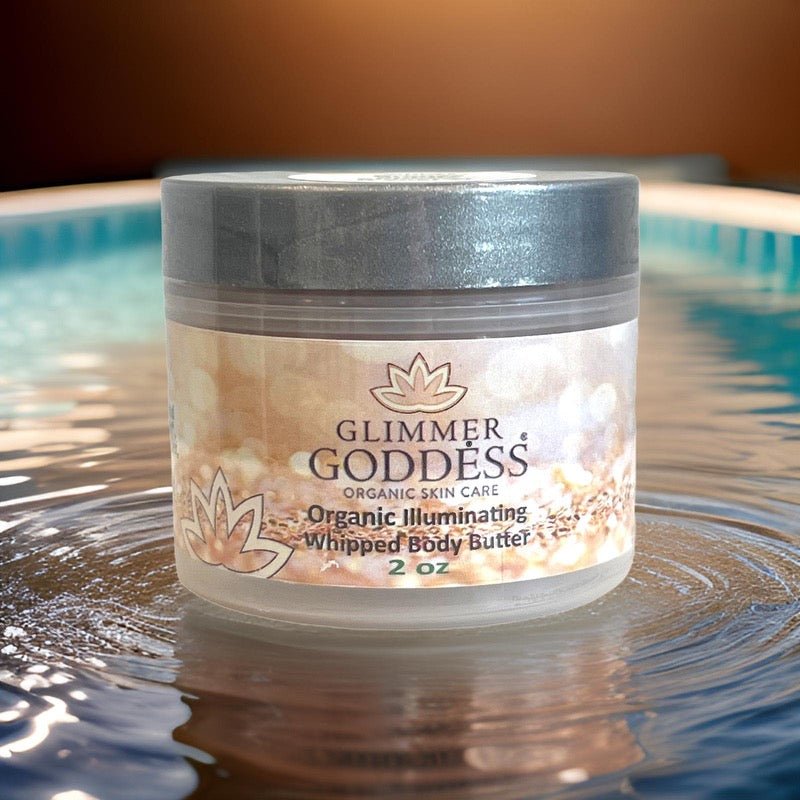 💜 Organic Shimmering Whipped Body Butter 2 oz. Travel Size