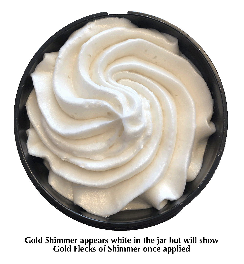 💜 Organic Shimmering Whipped Body Butter 2 oz. Travel Size
