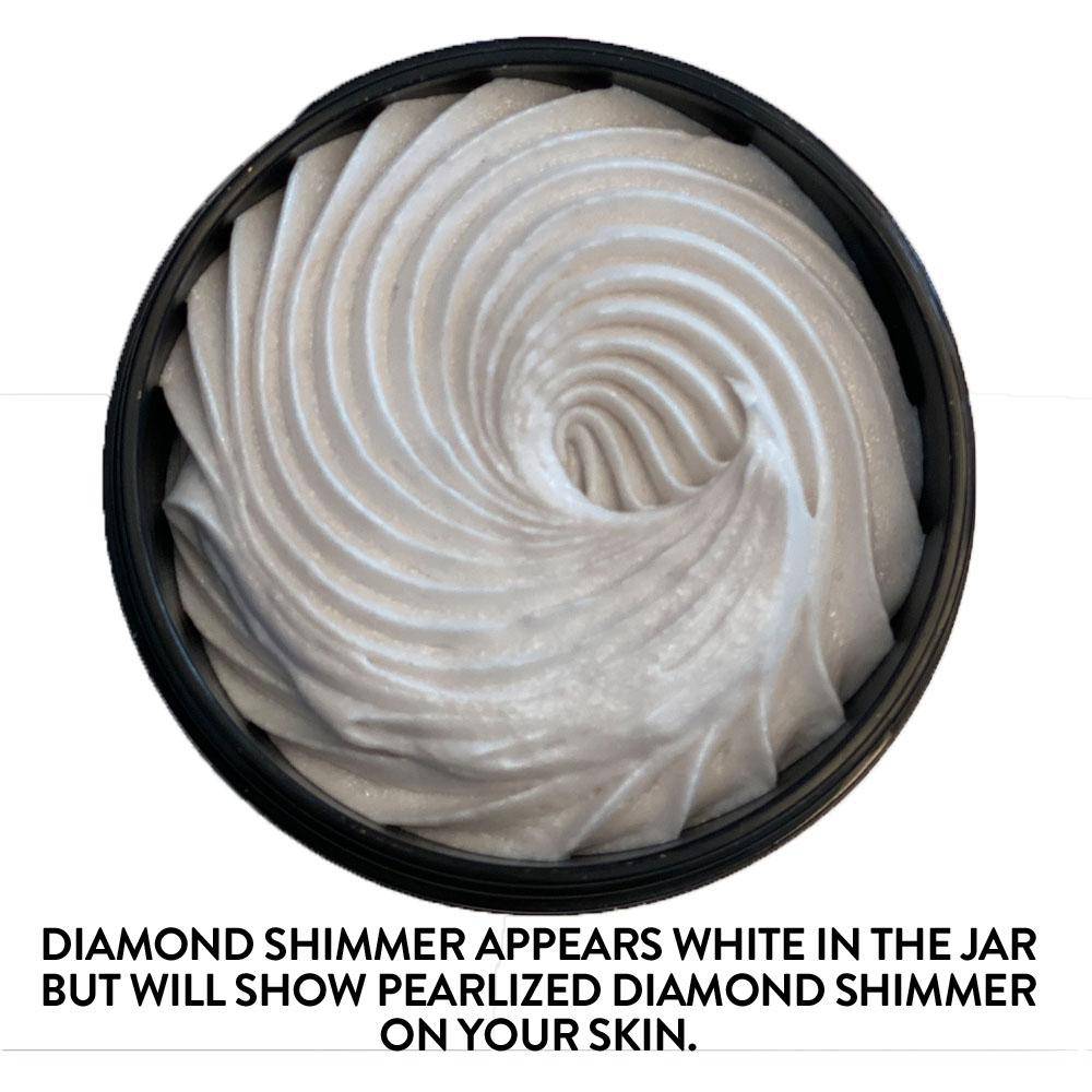 💜 Organic Shimmering Whipped Body Butter 2 oz. Travel Size