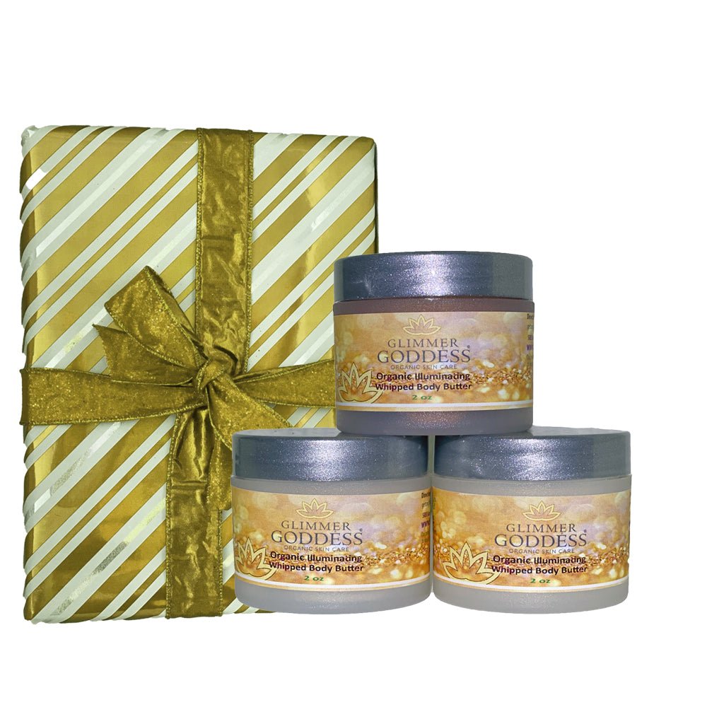 💜 Organic Shimmering Whipped Body Butter Trio