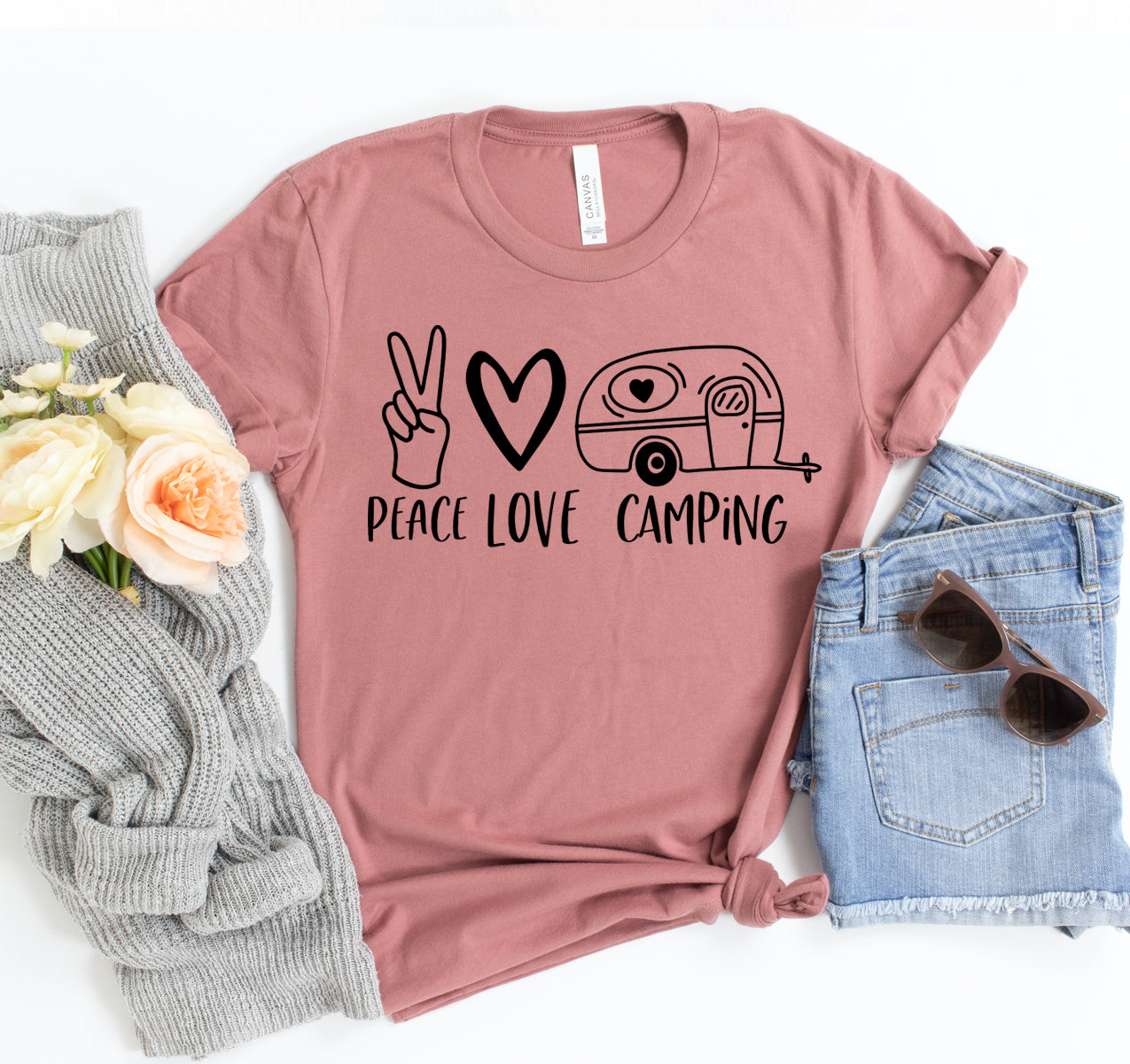 🤎 Peace Love Camping T-shirt