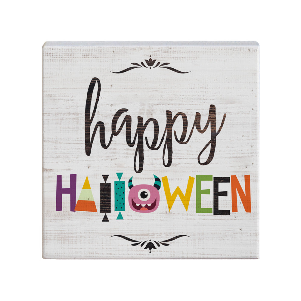 Happy Halloween Square Wall Art