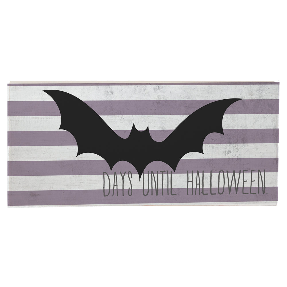 Chalk Board Bat Sign to Count Down the Days Until Halloween